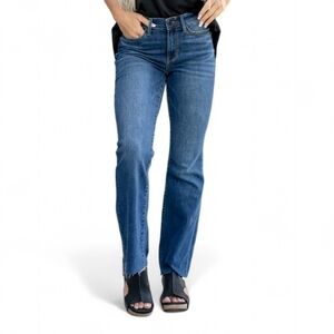 Judy Blue Brittney Cut Hem Western Fray Bootcut High Waist Jeans sz 13 | 31‎